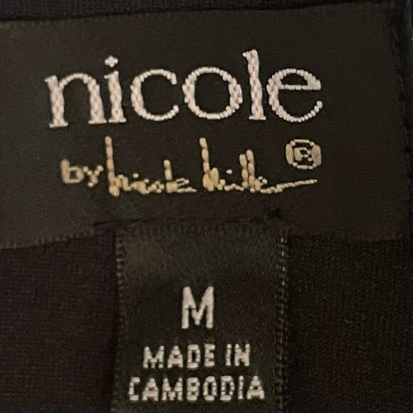 Anthropologie Nicole Miller Floral Stripe Feminine Date Dress NWOT Size M - Picture 8 of 13